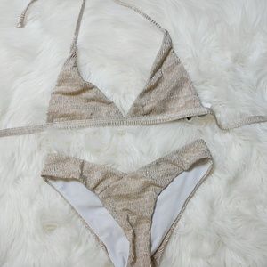 Beautiful Gold Champagne Bikini